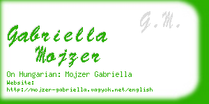 gabriella mojzer business card